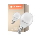 Ledvance Classic LED E14 Sferica Ghiaccio 4.9W 470lm - 840 Bianco Freddo | Sostitutiva 40W