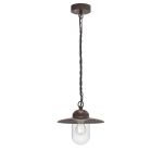 Nordlux Luxembourg Luce Pendente Metallo e Vetro Arrugginito | IP33 - Adatto per E27