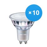 Confezione Multipack 10x Philips MASTER Value LED Spot GU10 PAR16 3.7W 270lm 36D - 930 Luce Calda | Miglior resa cromatica - Dimmerabile - Sostitutiva 35W