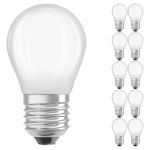 Confezione Multipack 10x Ledvance Classic LED E27 Pera Filamento Ghiaccio 2.8W 250lm - 827 Bianco Molto Caldo | Dimmerabile - Sostitua 25W