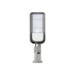 Bright Choice Illuminazione Stradale LED 50W 6000lm 70x140D - 740 Bianco Freddo | IP65 - Sensore Di Luce - Asimmetrico