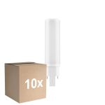 Confezione Multipack 10x Ledvance Dulux-D LED 6W - 830 Luce Calda -  | 4-Pin - Sostitutiva 13W
