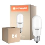 Confezione Multipack 6x Osram LED Superstar E27 Linear Ghiaccio 11W 1050lm - 940 Bianco Freddo | Miglior Resa Cromatica - Dimmerabile - Sostitutiva 75W