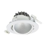 Philips Faretti LED Greenspace Accent Cardanic Aluminium Bianca 24W 2700lm 36D - 930 Luce Calda -  | 163mm - IP20 - Miglior Resa Cromatica - Interact Dimmerabile