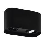 Eglo Soffitto Faretti Arenzano Acciaio Nero 9.4W 690lm - 830 Luce Calda -  | Dimmerabile - Adatto per 2x GU10