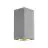 SLV Big Theo Up/Down Luce Da Parete Aluminium Grigio | IP44 - Esterni - Adatto per 2x GU10 Max. 75W - Dimmerabile