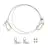 LedVance Panel Cavo e staffa del kit di sicurezza 4x