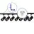 Bright Choice Set completo 1-Fase Rail L 1,5 x 2 Metro Nero | incl. 7x Faretti + GU10 2700K 3W Dimmerabile + Tappo Di Chiusura, Connettore di Alimentazione e L -Connettore 