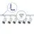 Bright Choice Set completo 1-Fase Rail L 1 x 1,5 Metro Bianca | incl. 6x Faretti + GU10 2700K 3W Dimmerabile + Tappo Di Chiusura, Connettore di Alimentazione e L -Connettore