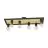 Eglo Luce da soffitto Consett Acciaio Legna Nero Marrone | IP20 - Adatto per 6x E27 