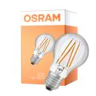 Osram Led Star Classic LED E27 Pera Filamento Chiara 7.3W 806lm - 827 Bianco Molto Caldo | Con Sensore Di Luce