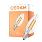 Osram Classic LED E14 Candela Filamento Chiara 2.9W 470lm - 827 Bianco Molto Caldo | Dimmerabile - Sostitutiva 40W