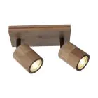 Good&Mojo Luce da soffitto Java Bambù Marrone | Adatto per 2x GU10 