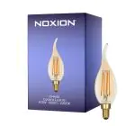 Noxion Lucent LED E14 Candela Filamento Ambra BA35 4.5W 400lm - 822 Bianco Molto Caldo | Dimmerabile - Sostitutiva 35W