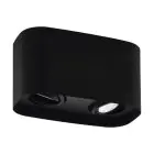Eglo Soffitto Faretti Arenzano Acciaio Nero 9.4W 690lm - 830 Luce Calda -  | Dimmerabile - Adatto per 2x GU10
