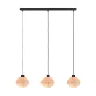 Eglo Luce Pendente Midsumer Acciaio Nero | IP20 - Adatto per 3x E27 