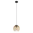 Eglo Luce Pendente Venezuela Nero, Oro | Adatto per E27