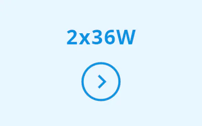 Pannelli LED con potenza sostitutiva 2x36W